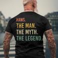 Haws Name Shirt Haws Family Name V2 Men's Crewneck Short Sleeve Back Print T-shirt Gifts for Old Men