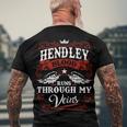 Hendley Name Shirt Hendley Family Name V2 Men's Crewneck Short Sleeve Back Print T-shirt Gifts for Old Men