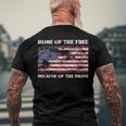 Home Of The Free Because Brave Grunge Men's Back Print T-shirt Gifts for Old Men