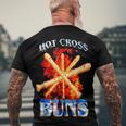 Hot Cross Buns V2 Men's Back Print T-shirt Gifts for Old Men