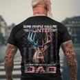 Hunting Most Important Call Me Dad Men's Crewneck Short Sleeve Back Print T-shirt Gifts for Old Men