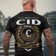 Its A Cid Thing You Wouldnt Understand Name Men's T-shirt Back Print Gifts for Old Men