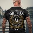 Its A Giroux Thing You Wouldnt Understand Name Men's T-shirt Back Print Gifts for Old Men