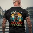 Its Not A Dad Bod Its A Father Figure Bear Vintage Men's Back Print T-shirt Gifts for Old Men