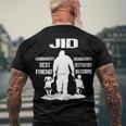 Jid Grandpa Jid Best Friend Best Partner In Crime Men's T-Shirt Back Print Gifts for Old Men