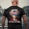 Joe Biden Thanksgiving For 4Th Of July Men's Back Print T-shirt Gifts for Old Men