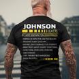 Johnson Name Johnson Facts Men's T-Shirt Back Print Gifts for Old Men