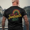 Junenth Women Free-Ish 1865 Kids Mens Junenth Men's Back Print T-shirt Gifts for Old Men