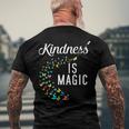 Kindness Is Magic Butterflies Kind Teacher Appreciation Men's Back Print T-shirt Gifts for Old Men
