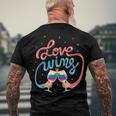 Love Wins 389 Trending Shirt Men's Crewneck Short Sleeve Back Print T-shirt Gifts for Old Men