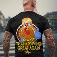 Make Thanksgiving Great Again Funny 2 Shirt Men's Crewneck Short Sleeve Back Print T-shirt Gifts for Old Men