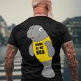 Manatee Novelty Come At Me Bro Men's Crewneck Short Sleeve Back Print T-shirt Gifts for Old Men