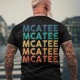 Mcatee Name Shirt Mcatee Family Name Men's Crewneck Short Sleeve Back Print T-shirt Gifts for Old Men