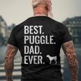 Mens Best Puggle Dad Ever - Cool Dog Owner Puggle Men's Crewneck Short Sleeve Back Print T-shirt Gifts for Old Men
