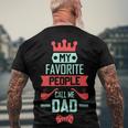 Mens My Favorite People Call Me Pop Fathers Day Men's Crewneck Short Sleeve Back Print T-shirt Gifts for Old Men