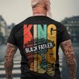 Mens Strong Black King Juneteeth African American Father Day 23 Shirt Men's Crewneck Short Sleeve Back Print T-shirt Gifts for Old Men