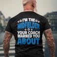 Midfielder Your Coach Warned You About - Soccer Midfielder Men's Back Print T-shirt Gifts for Old Men