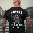 Model Steam Engine Collector Train Lover Future Train Driver Men's Crewneck Short Sleeve Back Print T-shirt Gifts for Old Men
