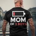 Mom Of 2 Boys Shirt From Son Mothers Day Birthday Women Active 154 Trending Shirt Men's Crewneck Short Sleeve Back Print T-shirt Gifts for Old Men