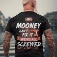 Mooney Name If Mooney Cant Fix It Were All Screwed Men's T-Shirt Back Print Gifts for Old Men