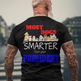 Most Dogs Are Smarter Than Your President Men's Crewneck Short Sleeve Back Print T-shirt Gifts for Old Men