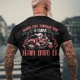 Motorcycle Saying When Live Throws You 474 Shirt Men's Crewneck Short Sleeve Back Print T-shirt Gifts for Old Men