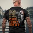 My Son Is A Soldier Hero Proud Army 708 Shirt Men's Crewneck Short Sleeve Back Print T-shirt Gifts for Old Men