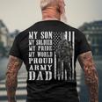 My Son Is Soldier Proud Military Dad 704 Shirt Men's Crewneck Short Sleeve Back Print T-shirt Gifts for Old Men