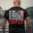 My Son My Soldier My Pride My World 694 Shirt Men's Crewneck Short Sleeve Back Print T-shirt Gifts for Old Men