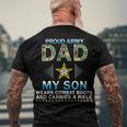 My Son Wears Combat Bootsproud Army 690 Shirt Men's Crewneck Short Sleeve Back Print T-shirt Gifts for Old Men