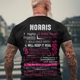 Norris Name Norris V2 Men's T-Shirt Back Print Gifts for Old Men