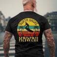 North Shore Beach Hawaii Surfing Surfer Ocean Vintage Men's Back Print T-shirt Gifts for Old Men