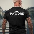 Pawdre Cat Dad Fathers Day Lover Men's Back Print T-shirt Gifts for Old Men