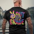 Peace Out Fifth Grade Tie Dye Graduation 5Th Grade Men's Back Print T-shirt Gifts for Old Men