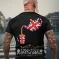 Platinum Jubilee 2022 Union Jack For Kids & Jubilee Teapot Men's Back Print T-shirt Gifts for Old Men