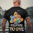 Prepare To Dye Men's Crewneck Short Sleeve Back Print T-shirt Gifts for Old Men