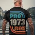 Pro 1973 Roe Men's Crewneck Short Sleeve Back Print T-shirt Gifts for Old Men