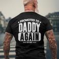 Promoted To Daddy Again 2022 Baby Announcement For Husband Men's Back Print T-shirt Gifts for Old Men