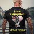 Proud Daughter Of A Vietnam Veteran Veterans Day Men's Crewneck Short Sleeve Back Print T-shirt Gifts for Old Men