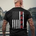 Proud Papa Usa Flag Fathers Day Tee From Grandchildren Men's Back Print T-shirt Gifts for Old Men