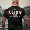 Proud Ultra Maga V8 Men's Crewneck Short Sleeve Back Print T-shirt Gifts for Old Men