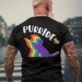 Purride Gay Pride Cat Pride Cat Cat Lgbtq Men's Back Print T-shirt Gifts for Old Men Purride Gay Pride Cat Pride Cat Cat Lgbtq Men's Back Print T-shirt Gifts for Old Men