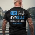 Real Estate Agent Men Dad Realtor Raglan Baseball Men's Back Print T-shirt Gifts for Old Men