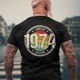 Retro 48 Years Old Vintage 1974 Limited Edition 48Th Birthday Men's Back Print T-shirt Gifts for Old Men