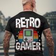 Retro Gaming Video Gamer Gaming Men's T-shirt Back Print Gifts for Old Men