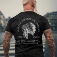 Sac And Fox Tribe Native American Indian Pride Respect Darke Men's Back Print T-shirt Gifts for Old Men