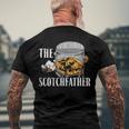 The Scotchfather Malt Whiskey Men's Back Print T-shirt Gifts for Old Men
