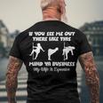 If You See Me Out There Like This Fat Guy Man Husband Men's Back Print T-shirt Gifts for Old Men
