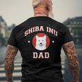 Shiba Inu Dad Pet Lovers Men's Back Print T-shirt Gifts for Old Men