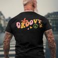 Stay Groovy Hippie V3 Men's T-shirt Back Print Gifts for Old Men